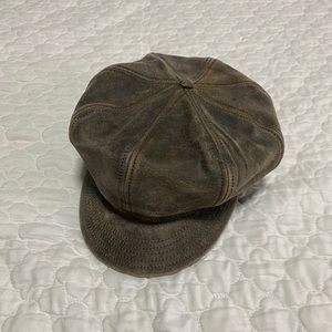 Goorin Brothers Distressed Leather Cabby Hat